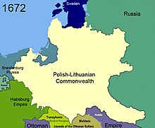 Poland losing Podolia in 1672