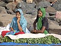Vegetable vendors on the Gorai beach