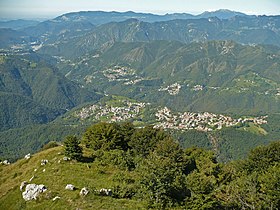 Panorama dalla cima verso Costa Serina