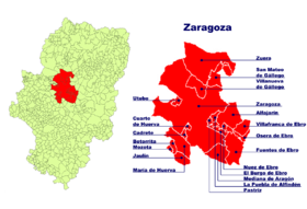 Localisation de Comarque de Saragosse