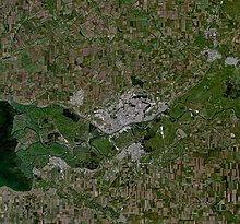 Вид на Ростов-на-Дону из космоса. Снимок NASA.