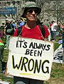 Image 44Protester holds sign at March 20, 2010 anti-war protest (from Protests against the Iraq War)