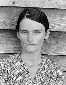 Allie Mae Burroughs, at and by Walker Evans