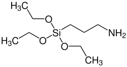 Strukturformel von 3-Aminopropyltriethoxysilan