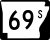 Highway 69S marker