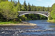 The Carron Bridge arching over the River Spey