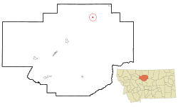 Location of Big Sandy, Montana