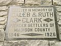 The dedication on Clark Tower