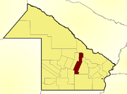Location of Veinticinco de Mayo Department within Chaco Province