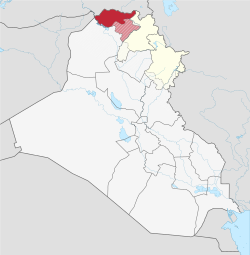 جایگاه استان دهوک در عراق