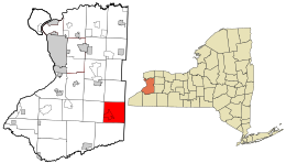 Location in Erie County and the state of New York.