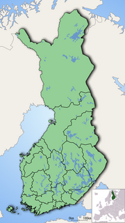 Jaatilan sijainti Suomen maakuntakartalla