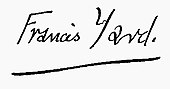 signature de Francis Yard