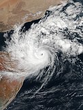 Satellite image of Cyclone Gati