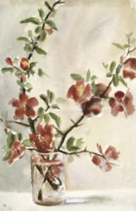 Untitled (Vase of Flowers), 1903–1905, watercolor on paper, Georgia O'Keeffe Museum