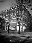 Det nybyggda HD-huset i ursprungligt utförande med neonskyltning på 1930-talet.