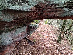 Felsen am Rand der Heidelsburg