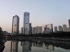 Rivière Jin, hôtel Shangri-la de Chengdu.