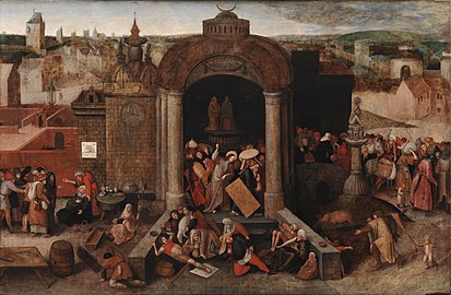 Cleansing of the Temple. Unknown artist