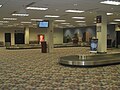 Baggage claim area in terminal