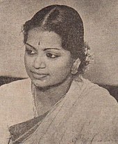 Black and white photograph of a young woman.