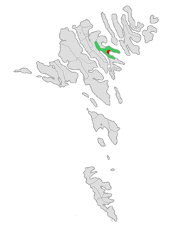 Location of Eystur Municipality