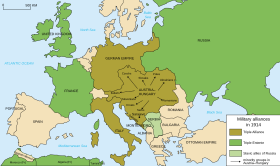 Map of Europe focusing on Austria-Hungary and marking the central location of ethnic groups in it including Slovaks, Czechs, Slovenes, Croats, Serbs, Romanians, Ukrainians, Poles