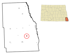 Location of Great Bend, North Dakota