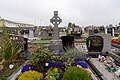 Graves in the cemetery