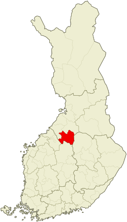 Location of Nivala-Haapajärvi sub-region