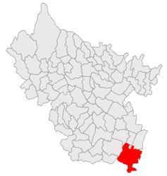 Location in Buzău County