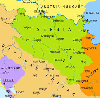 Lokacija Kneževine Srbije