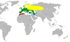 Distribution du Pinson des arbres