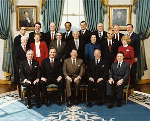 The Reagan Cabinet in 1984.