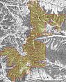 Map of Rockwoods Range, Greensfelder County Park, and Rockwoods Reservation