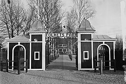 Ingången till Rynningeparken på 1920-talet.