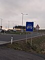 Abfahrt S31 zur Verlängerung als B61a als Schnellstraße (Oberpullendorf)