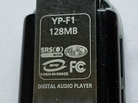 YP-F1 specification engraving