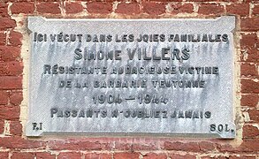 Hommage à Simone Villers.