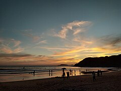 "Sunset at Bogmalo beach in Goa"