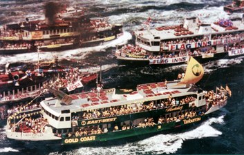 Ferries in the inaugural Great Ferry Boat Race, 1980