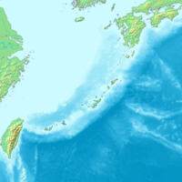 南西諸島近海地震の位置（南西諸島内）