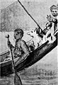 Dog sitting in the stern. From 'View of the Island of Otaha', c. 1769-71