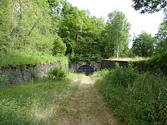 Entrée ouest du tunnel.