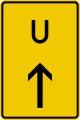 Detour or bypass sign (U3) (Germany)