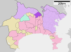 Map of Minami-ku, Sagamihara