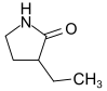 Strukturformel von 3-Ethyl-2-pyrrolidon