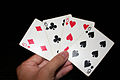 6 playing cards