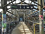 Bike parking corridor (upper deck)