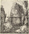 11. Albrecht Dürer, Saint Jérôme, 1512, pointe sèche[15].